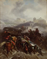 Het Franse leger steekt de Sierra de Guadarrama over, Spanje, december 1808, 1812